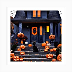 Halloween House 7 Art Print