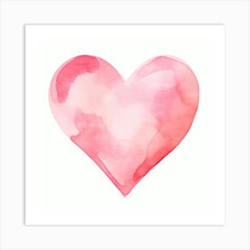 Watercolor Heart 1 Art Print