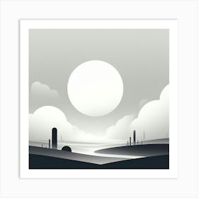 Desert Landscape 3 Art Print