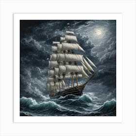 moody seas 10 Art Print