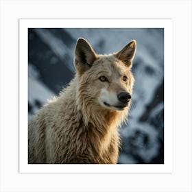 Wolf The Snow Art Print