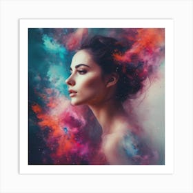 Abstract Of A Woman Art Print