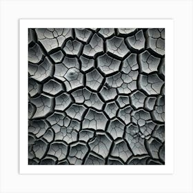 Cracked Concrete Texture Art Print