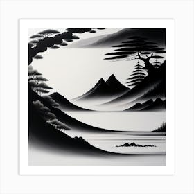 Japanese Landscape Art Print