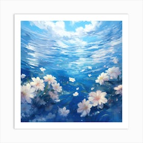 Flowers In The Water Art Print