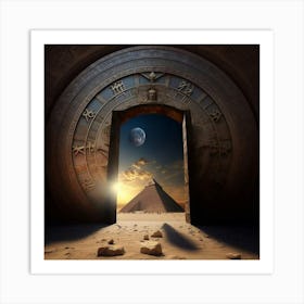 Egyptian Door Art Print