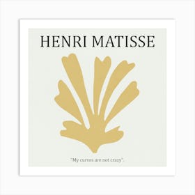 Yellow Leaf 01- Henri Matisse Art Print