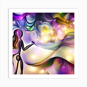 Abstract Of A Woman 4 Art Print