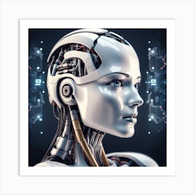 Cyborg Woman 29 Art Print