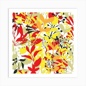 Abstract Floral Pattern Art Print