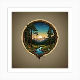 Tree In The Forest Art Print