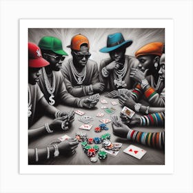 Poker Game Art Print