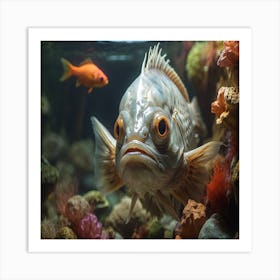 Fish In Aquarium Art Print