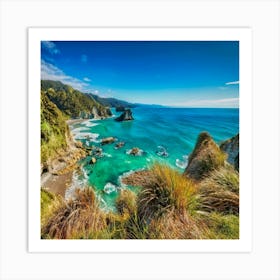 New Zealand Coast Art Print