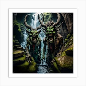 Hill trolls Art Print