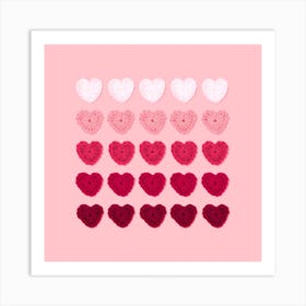 Valentine'S Day Hearts Art Print