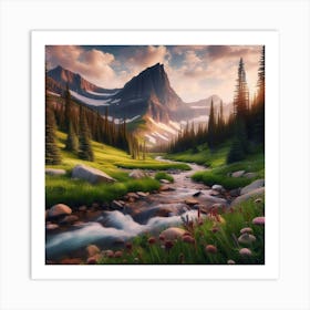 Mountain Stream 9 Art Print