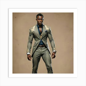 Black Man In Suit Art Print