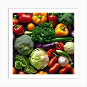 Colorful Vegetables 10 Art Print