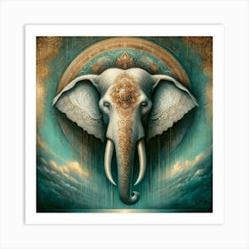 Elephant Of The Gods Art Print