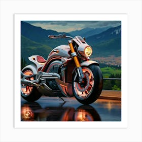 Harley-Davidson Electric Motorcycle Art Print