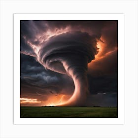 Tornado In The Sky Art Print