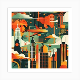 Cityscape 4 Art Print