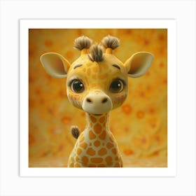 Cute Giraffe 2 Art Print