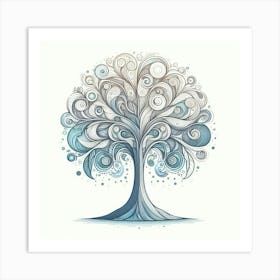 Stylized tree 1 Art Print