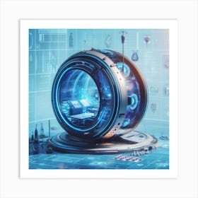 Futuristic Spaceship 2 Art Print