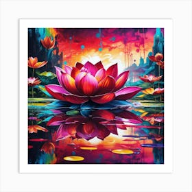 Lotus Flower 23 Art Print