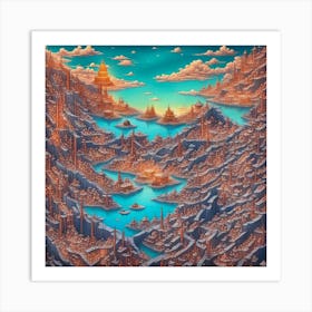 City In The Sky 3 Art Print