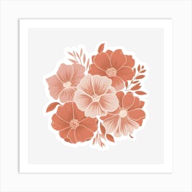 Pink Flowers 2 Art Print