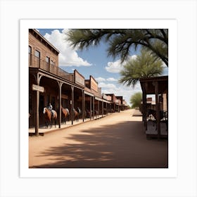 Old West Town 6 Art Print