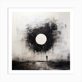 Abstract Art Circle Digital Painting (19) Art Print