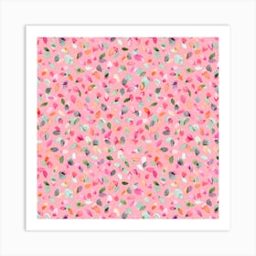 Petals Pink 2 Square Art Print