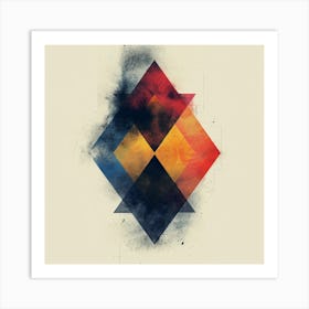 Geometric Diamonds Art Print