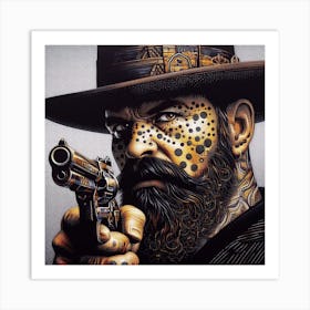 Texas Cowboy Art Print