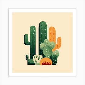 Cactus Illustration 6 Art Print