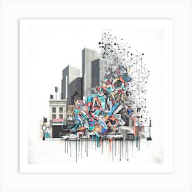 Graffiti Big City Street Art Print