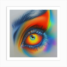 Eye Drawing Art Print