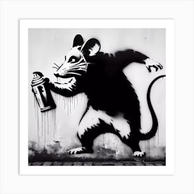 The Graffiti Rat 1 Art Print