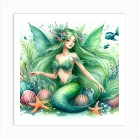 Mermaid 1 Art Print