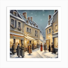 Winter Night Art Print