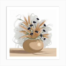 Flowers In A Vase 4 Art Print