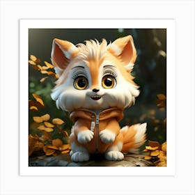 Cute Fox 83 Art Print