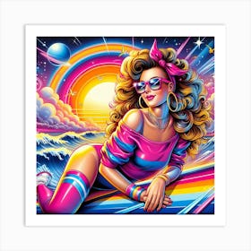 '80s Girl' 1 Art Print