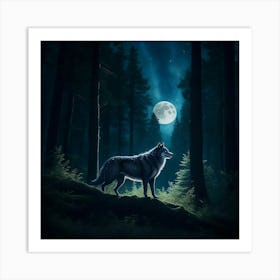 Majestic Nighttime Wanderer Art Print