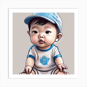 Asian Baby Art Print