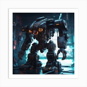 Futuristic Robot 73 Art Print